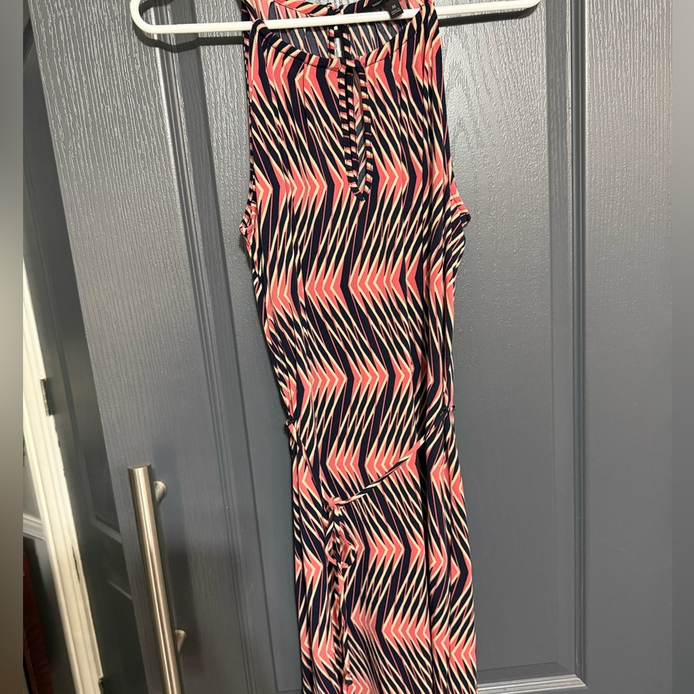 NWT Banana Republic Womens Halter Neck Drawstring Waist Keyhole Dress